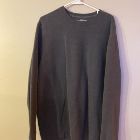 Croft & Barrow, Easy Care, Size L, Made in Vietnam, Gray Sweatshirt LS - Picture 1 of 4
